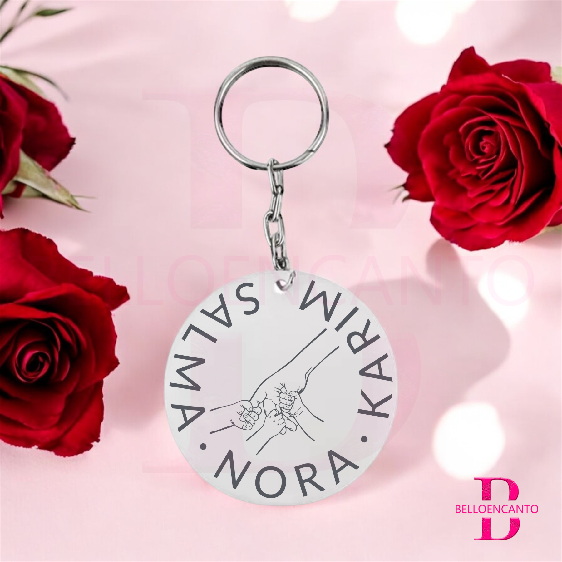 Llavero Mano Madre e Hijos