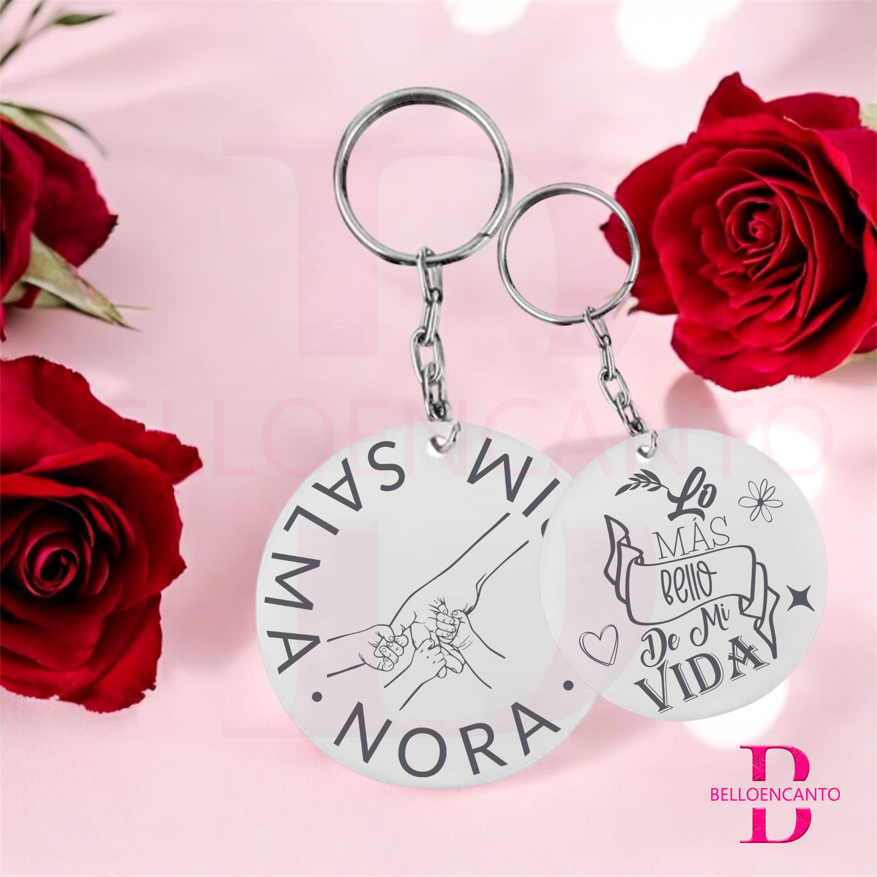 Llavero Mano Madre e Hijos - Imagen 2