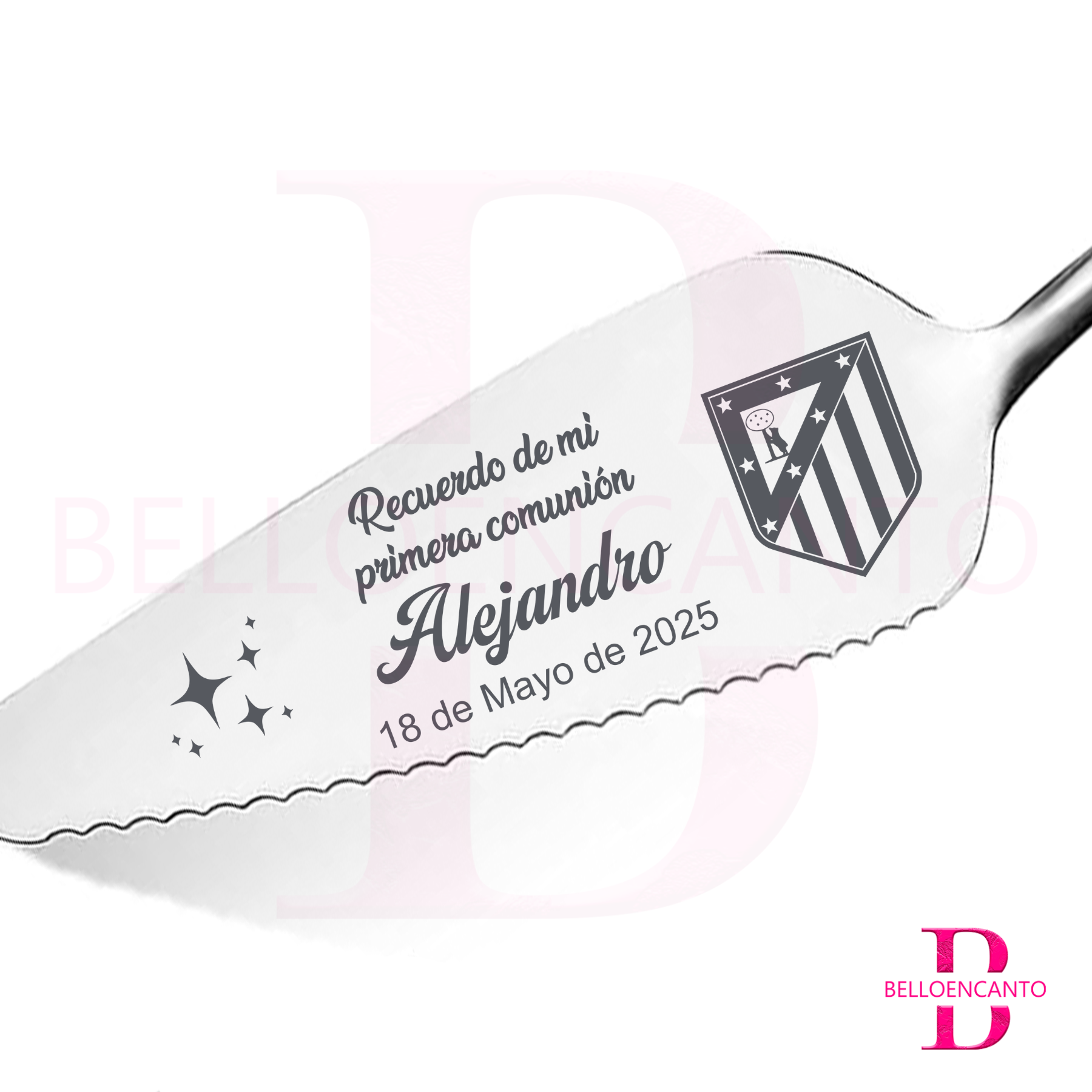 Pala de Tarta Personalizada con Caja Para Comunión - Imagen 4