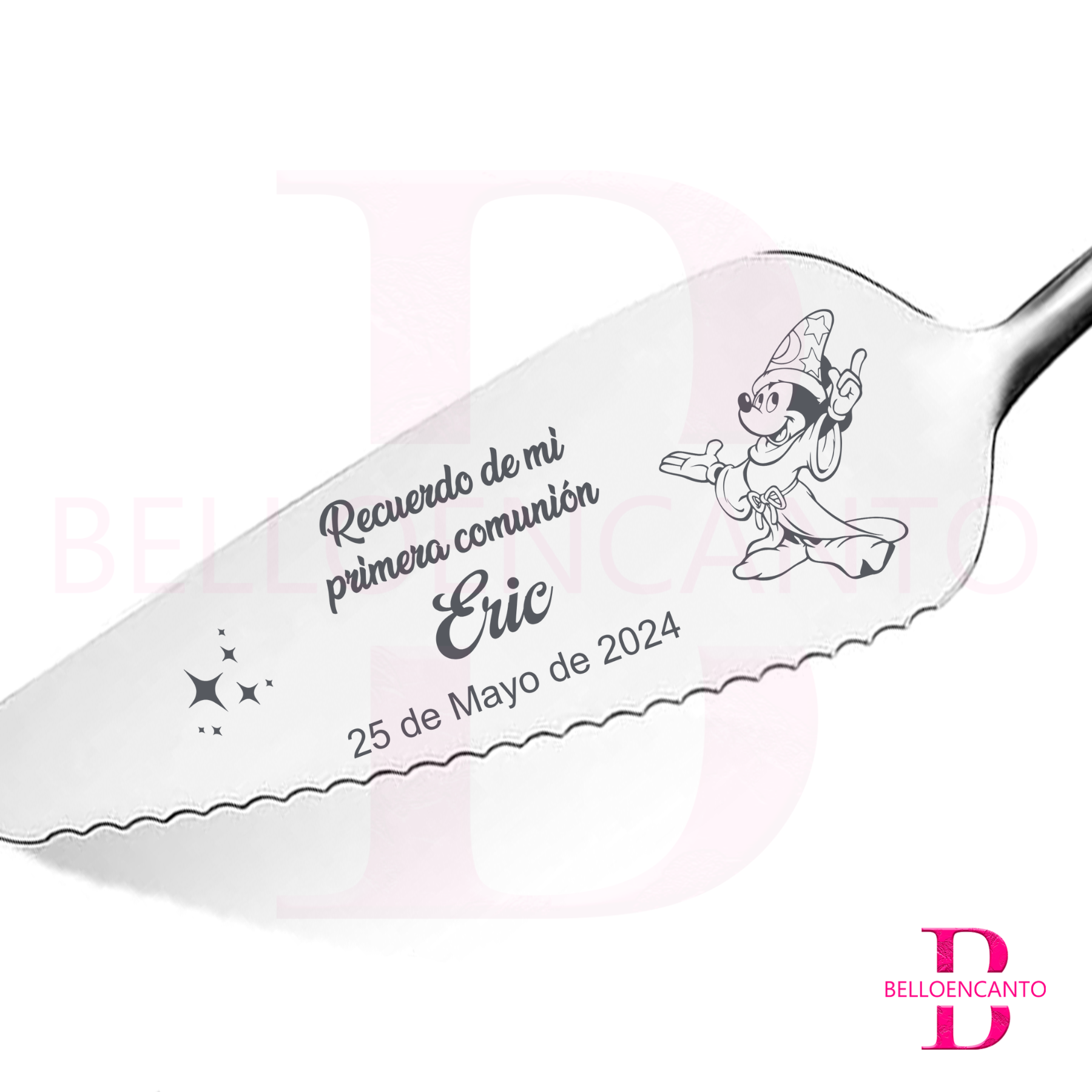 Pala de Tarta Personalizada con Caja Para Comunión - Imagen 5