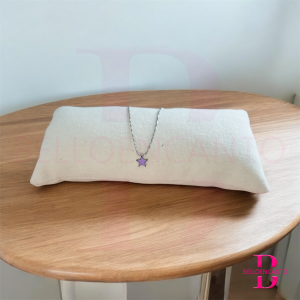 Conjunto Colgante y Pendientes Estrellitas Morada