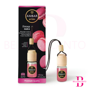 Ambientador de Coche Fresa y Nata Ámbar